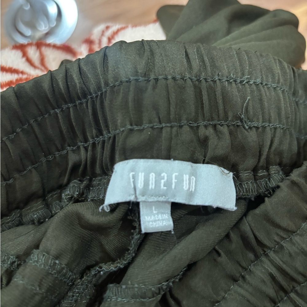 Fun 2 Fun Olive Green Track Pants